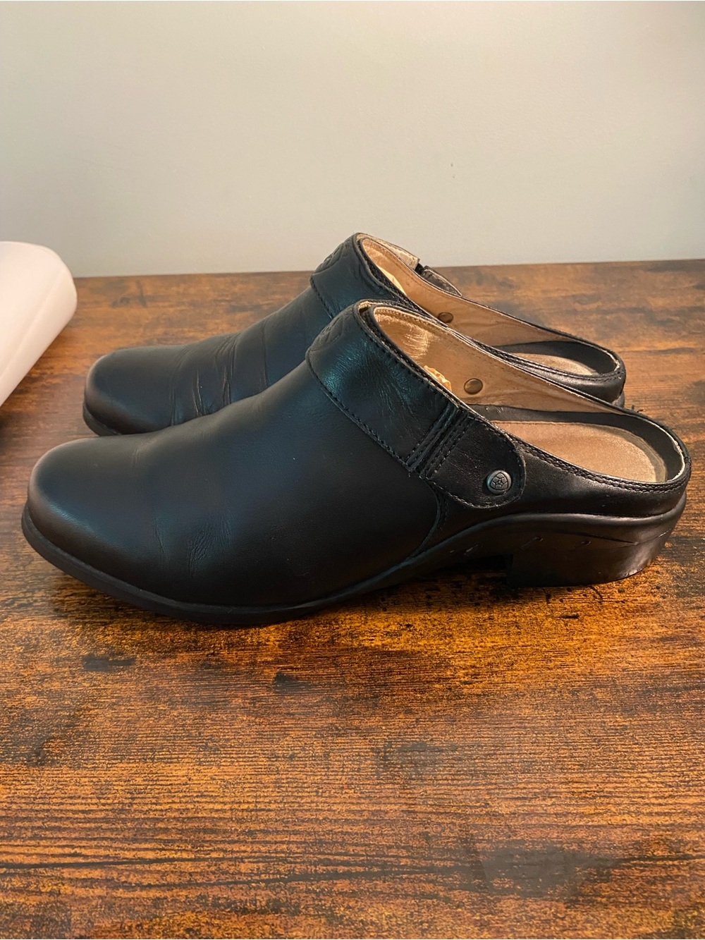 Ariat Black Leather Sport Mule Clog